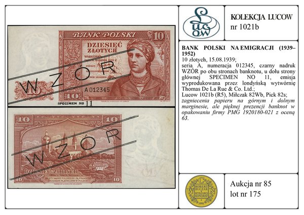 10 złotych, 15.08.1939