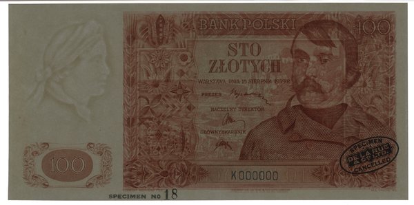 100 złotych, 15.08.1939