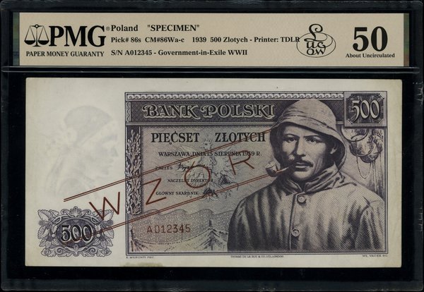 500 złotych, 15.08.1939