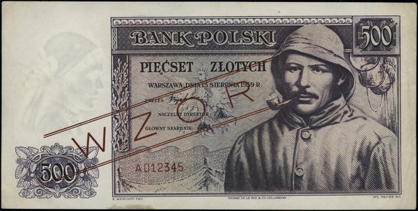 500 złotych, 15.08.1939