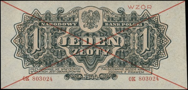 1 złoty, 1944