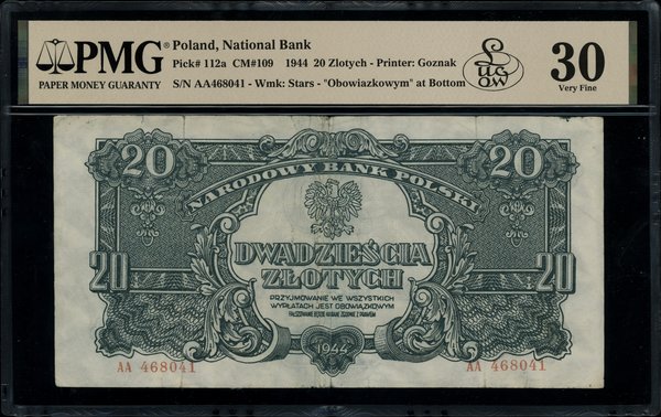 20 złotych, 1944