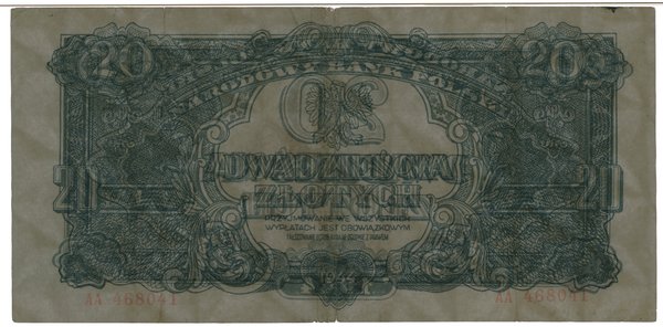 20 złotych, 1944