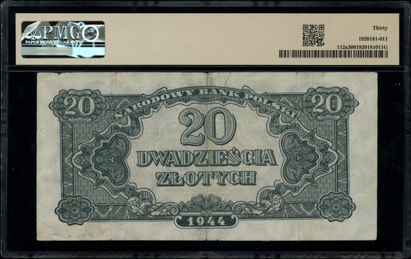 20 złotych, 1944