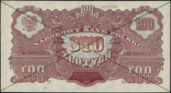 100 złotych, 1944