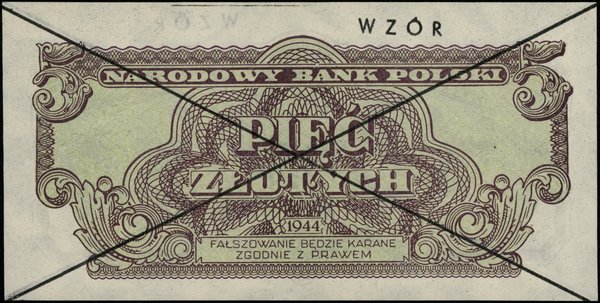 5 złotych, 1944