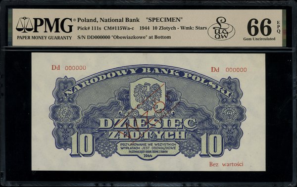 10 złotych, 1944