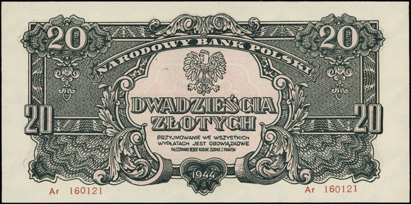 20 złotych, 1944