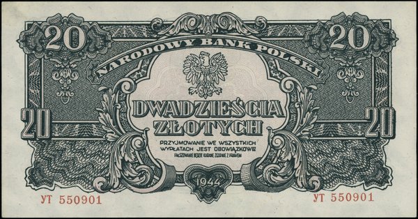 20 złotych, 1944