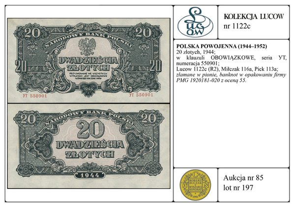 20 złotych, 1944