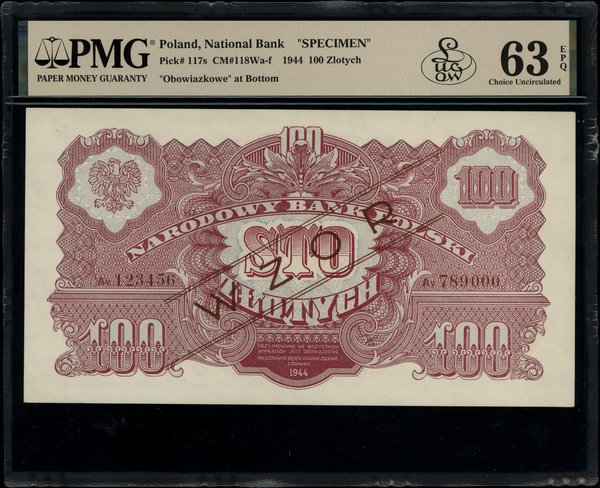 100 złotych, 1944