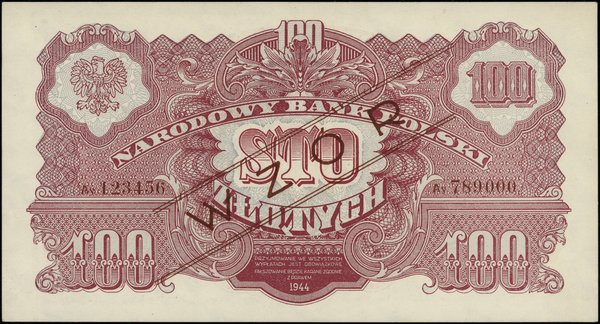 100 złotych, 1944