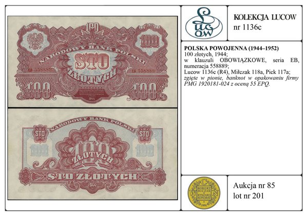 100 złotych, 1944