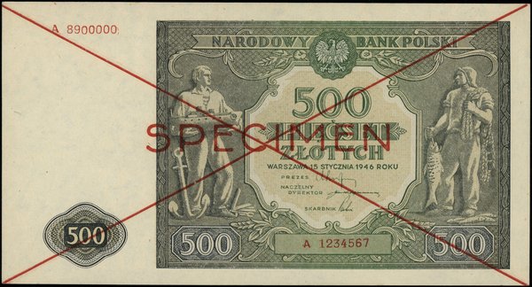 500 złotych, 15.01.1946