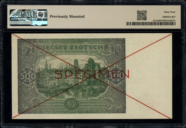 500 złotych, 15.01.1946