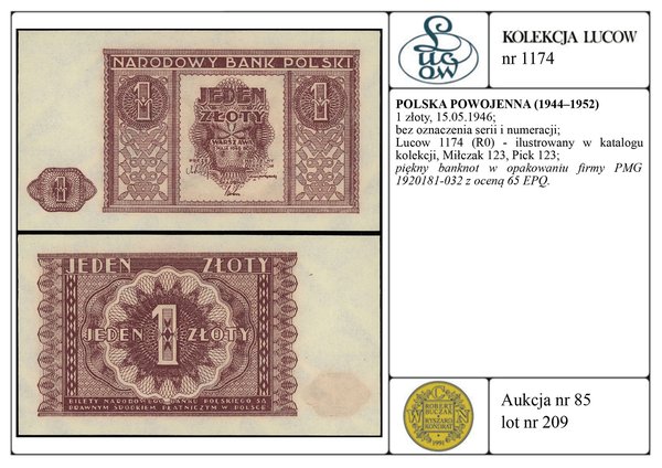 1 złoty, 15.05.1946