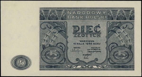 5 złotych, 15.05.1946