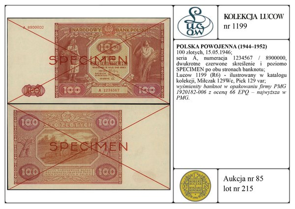 100 złotych, 15.05.1946