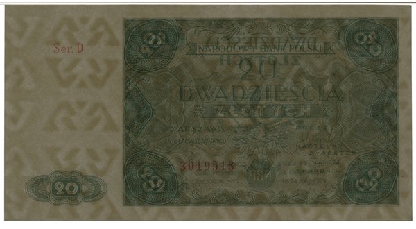 20 złotych, 15.07.1947