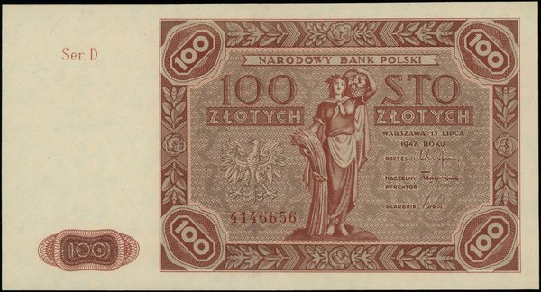 100 złotych, 15.07.1947