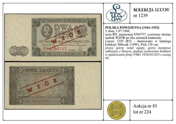 2 złote, 1.07.1948