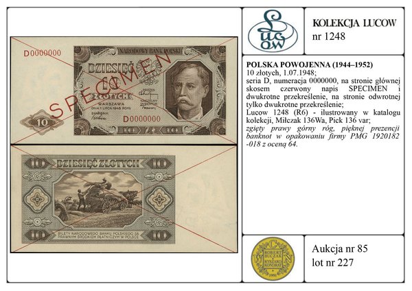 10 złotych, 1.07.1948