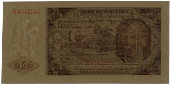 10 złotych, 1.07.1948