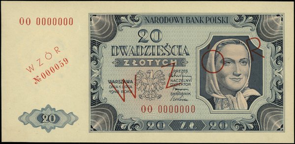 20 złotych, 1.07.1948