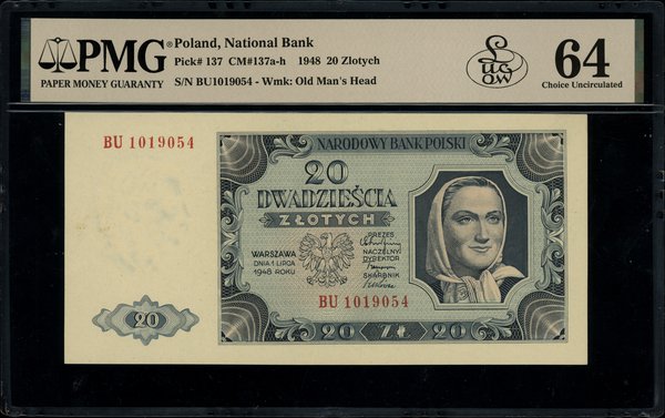 20 złotych, 1.07.1948