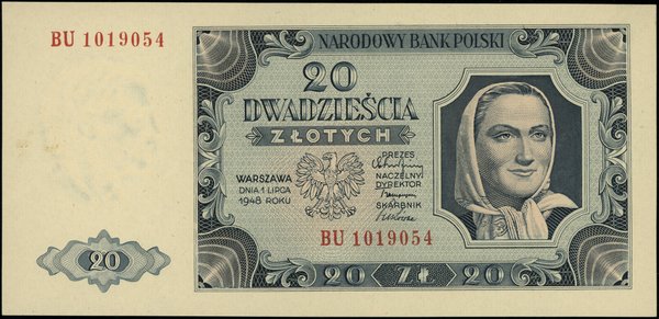 20 złotych, 1.07.1948