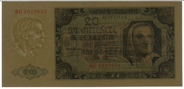 20 złotych, 1.07.1948