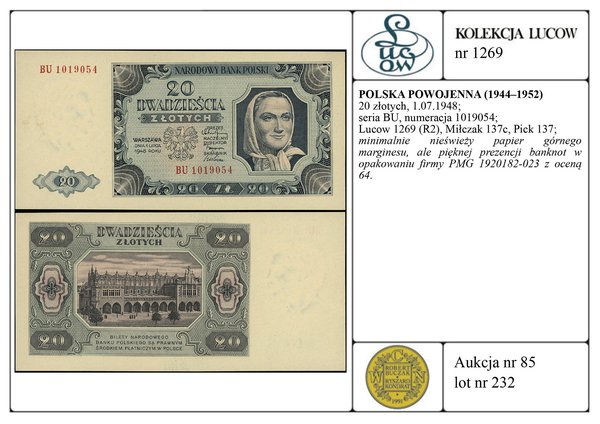 20 złotych, 1.07.1948