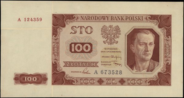 100 złotych, 1.07.1948