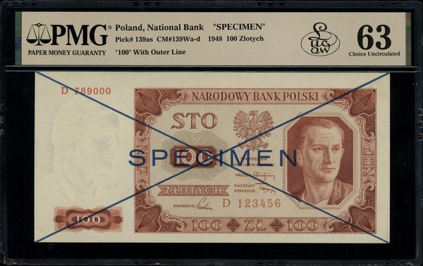 100 złotych, 1.07.1948