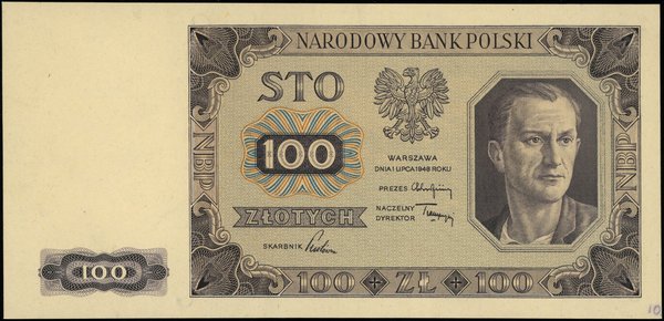 100 złotych, 1.07.1948