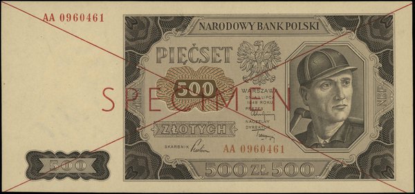 500 złotych, 1.07.1948