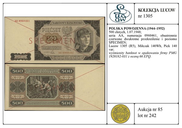 500 złotych, 1.07.1948