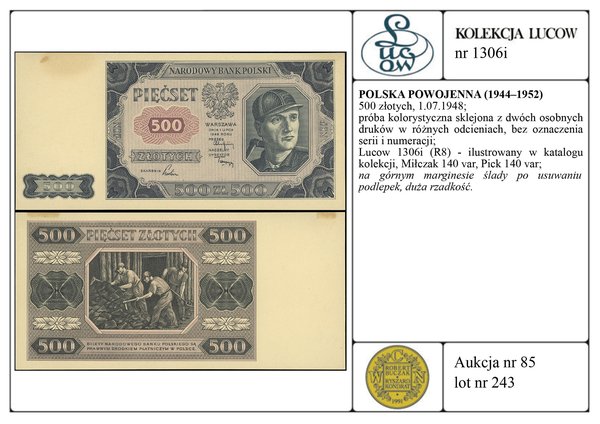 500 złotych, 1.07.1948