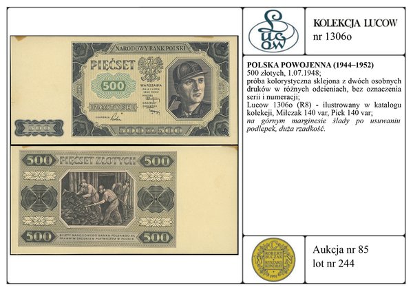 500 złotych, 1.07.1948