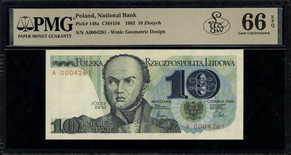 10 złotych, 1.06.1982