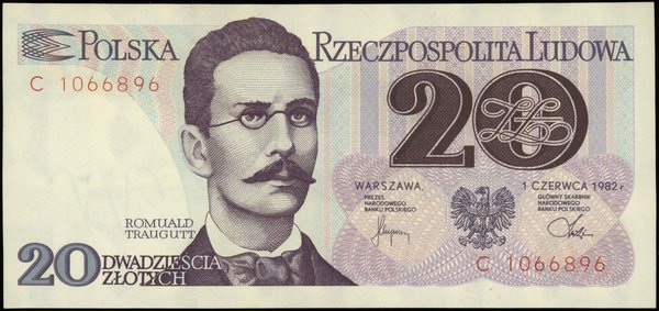 20 złotych, 1.06.1982