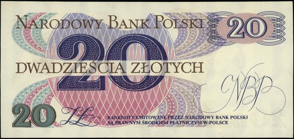 20 złotych, 1.06.1982