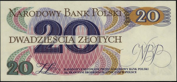 20 złotych, 1.06.1982