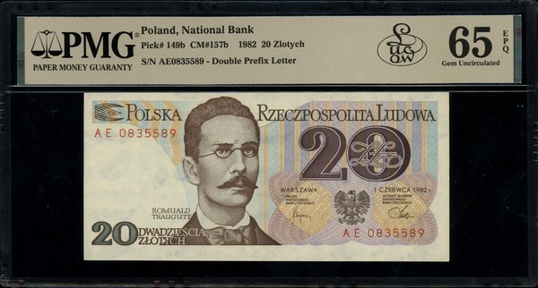 20 złotych, 1.06.1982