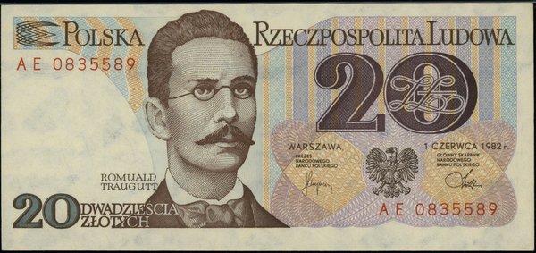 20 złotych, 1.06.1982