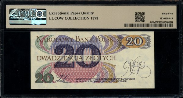 20 złotych, 1.06.1982