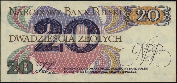 20 złotych, 1.06.1982