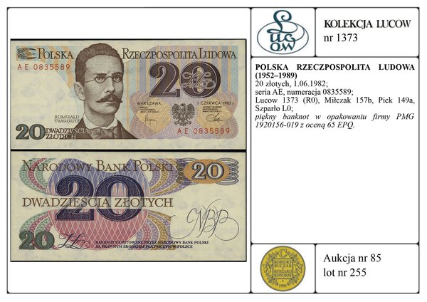 20 złotych, 1.06.1982