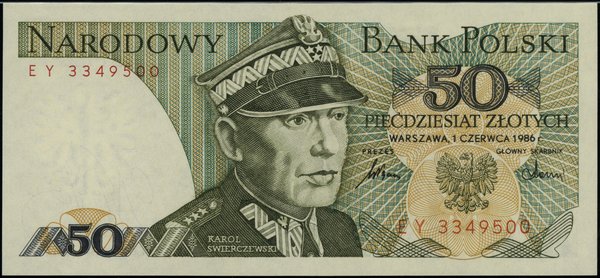 50 złotych, 1.06.1986