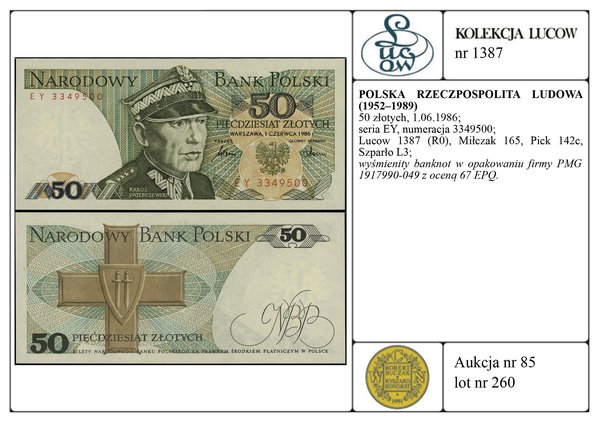 50 złotych, 1.06.1986